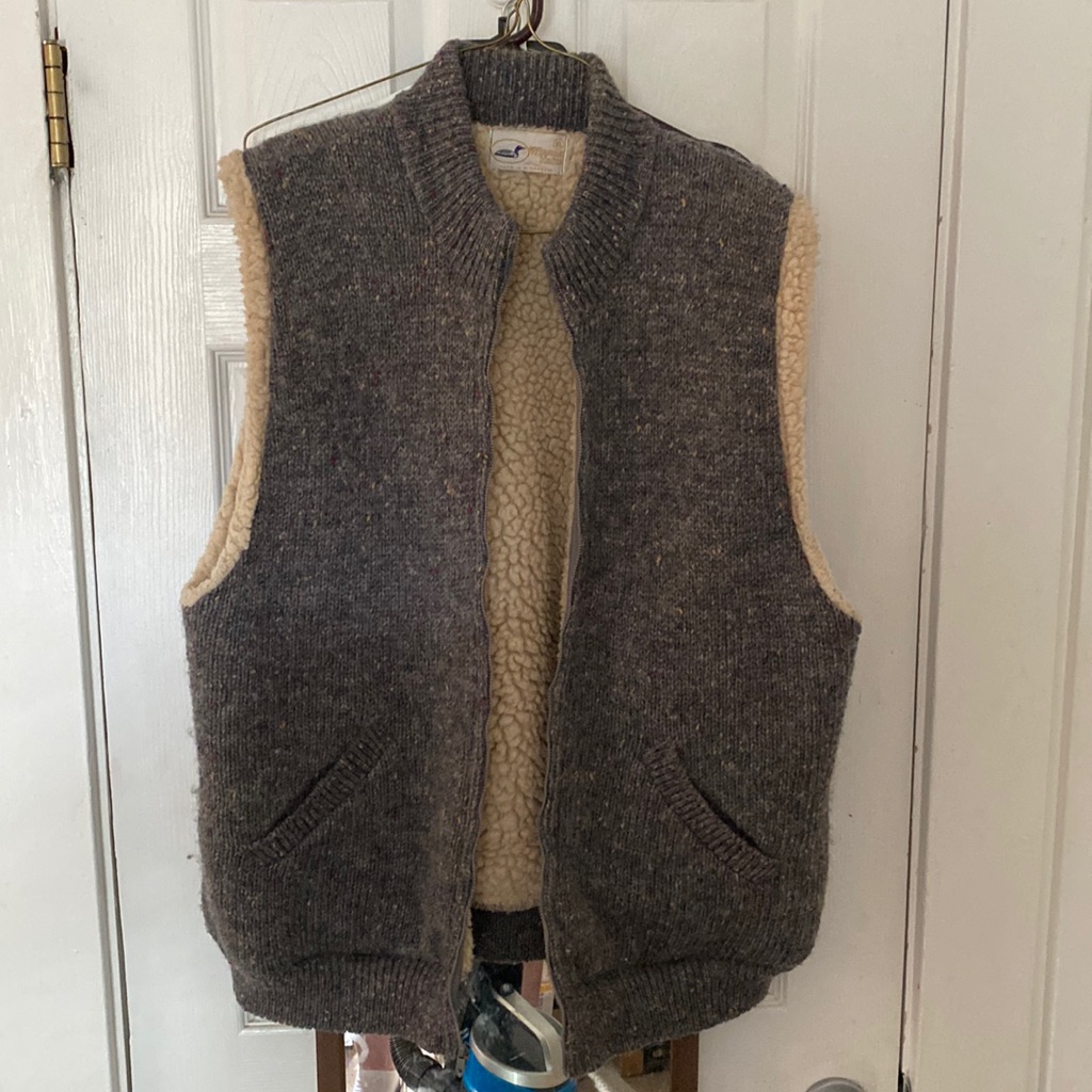 Vintage XLarge Sherpa Vest Made In Usa